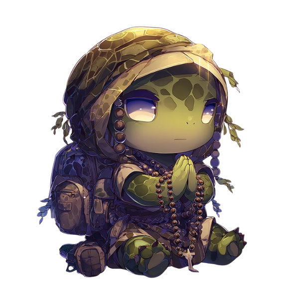 悟りを開いたカメ